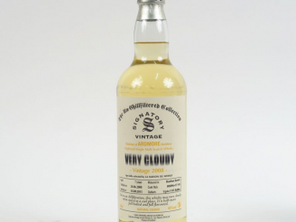 Vente aux enchères 1 BOUTEILLE WHISKY ARDMORE SIGNATORY VINTAGE 'VERY CLOUDY' - 2008