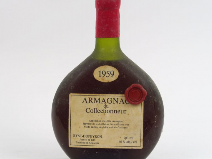 1 BOUTEILLE ARMAGNAC DU COLLECTIONNEUR RIST DUPEYRON - 1959