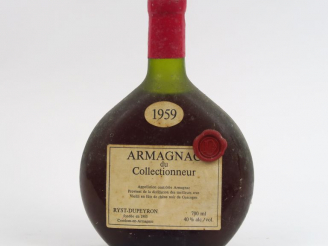 Vente aux enchères 1 BOUTEILLE ARMAGNAC DU COLLECTIONNEUR RIST DUPEYRON - 1959