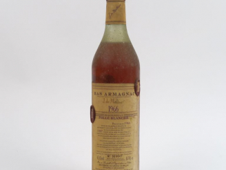 Vente aux enchères 1 BOUTEILLE BAS ARMAGNAC 'FOLLE BLANCHE' J. DE MAILLAC  47,5 ° - 1966 