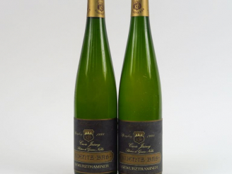 Vente aux enchères 2 BOUTEILLES GEWURZTRAMINER 'CUVEE JEREMY' S.G.N. KUENTZ BAS - 1998