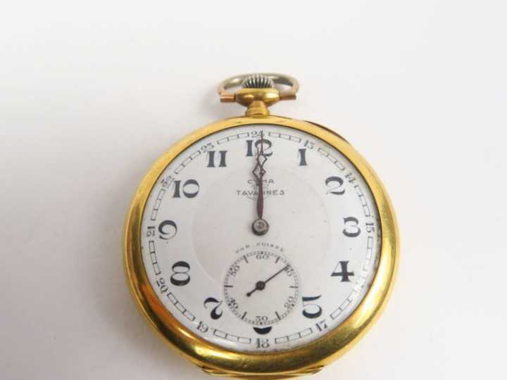 Montre de gousset en or. Poids tel. 76,68 g