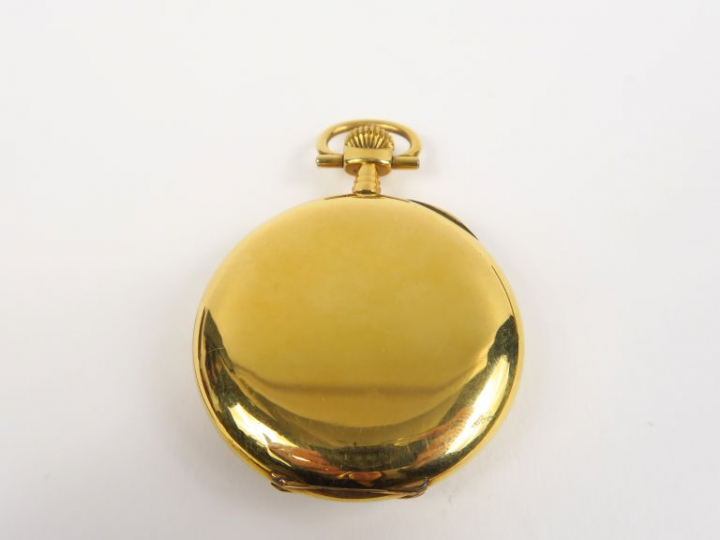 Montre de gousset en or jaune. Poids tel. 63,93 g