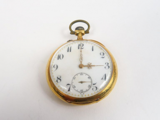 Vente aux enchères Montre de gousset en or jaune. Poids tel. 61,90 g