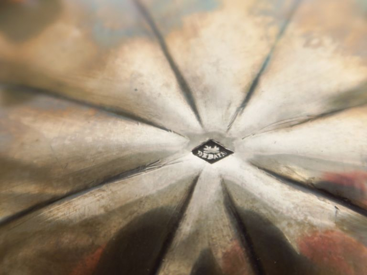 Sucrier Napoléon III en argent, poinçon Minerve, à décor de godrons, r