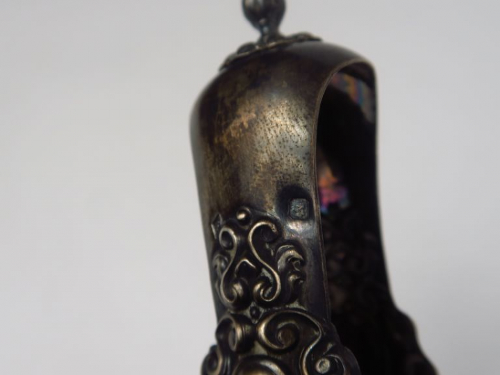 Sucrier Napoléon III en argent, poinçon Minerve, à décor de godrons, r