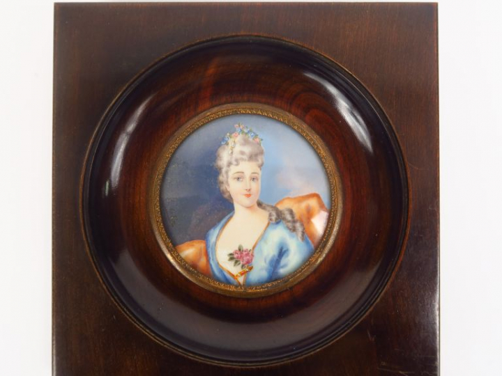 "Portrait d'homme" et "Portrait de femme" Deux différentres miniatures