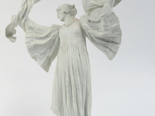 Agathon LEONARD "Danseuse à l'écharpe" Sujet en biscuit de Sèvres. Por