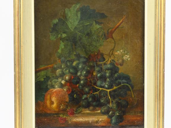 Entourage de Jacob Van Os  "Natures mortes aux fruits et aux fleurs" P