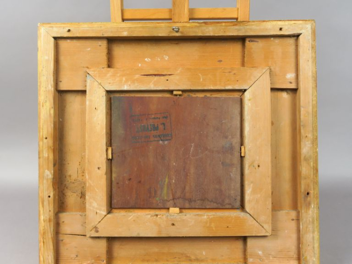 Abel ORRY "Paysage" Huile sur panneau.  Signée en bas à gauche.  Dans 