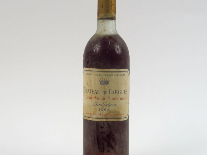 1 BOUTEILLE CHÂTEAU DE FARGUES SAUTERNES - 1955 - LB
