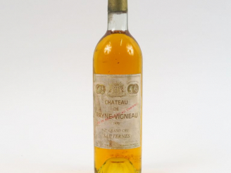 Vente aux enchères 1 BOUTEILLE CHÂTEAU RAYNE VIGNEAU 1er CC SAUTERNES - 1970 - BG/ES