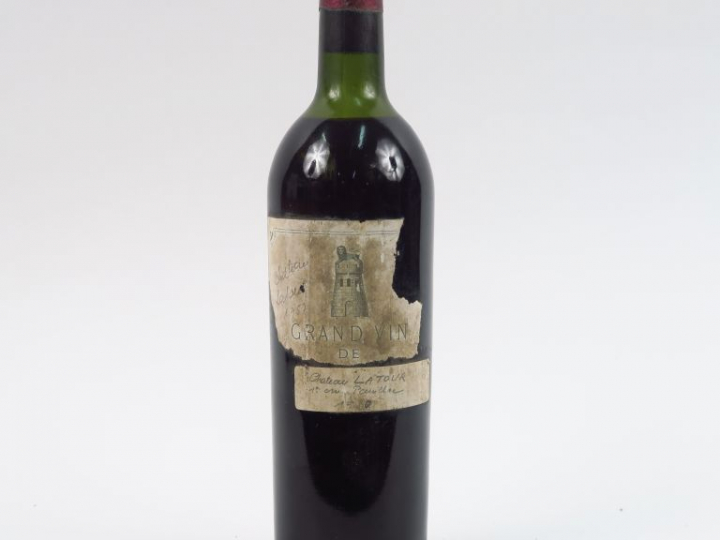 1 BOUTEILLE CHÂTEAU LATOUR 1er GCC PAUILLAC - 1950 - HEP-MEP/EA/CAPS A