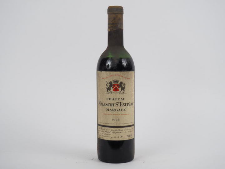 1 BOUTEILLE CHÂTEAU MALESCOT ST EXUPERY GCC MARGAUX - 1966 - MEP/BS
