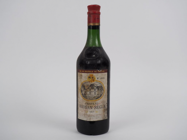 1 BOUTEILLE CHÂTEAU RAUSAN SEGLA GCC MARGAUX - 1967 - 4,5 CM