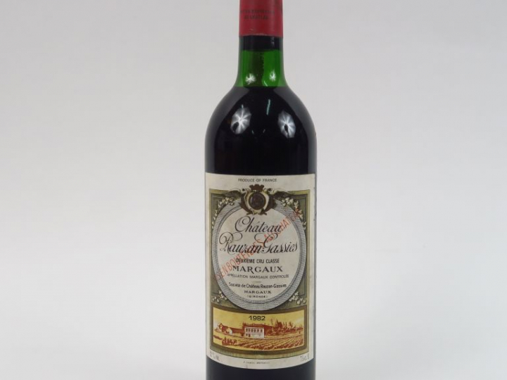 1 BOUTEILLE CHÂTEAU RAUZAN GASSIES GCC MARGAUX - 1982 - LB