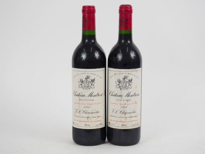 2 BOUTEILLES CHÂTEAU MONTROSE GCC ST ESTEPHE - 1991 - ETLA