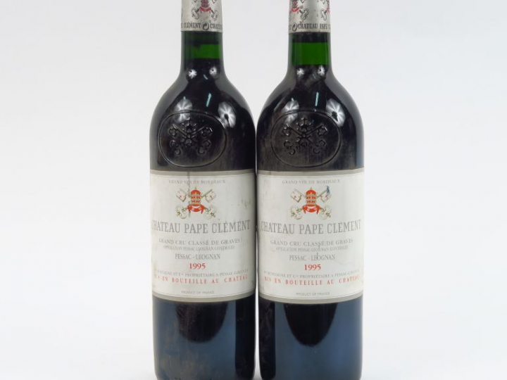 2 BOUTEILLES CHÂTEAU PAPE CLEMENT GCC GRAVES - 1995 - BG++