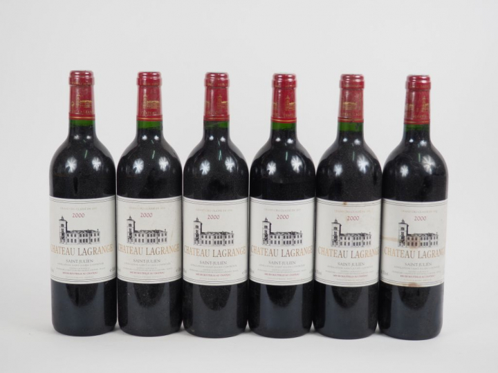 6 BOUTEILLES CHÂTEAU LAGRANGE GCC ST JULIEN - 2000 - 1 ETLT