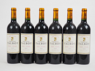 Vente aux enchères 6 BOUTEILLES CHÂTEAU TALBOT GCC ST JULIEN - 2000