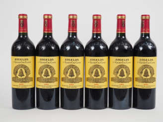 Vente aux enchères 6 BOUTEILLES CHÂTEAU L'ANGELUS 1er GCC ST EMILION - 2002