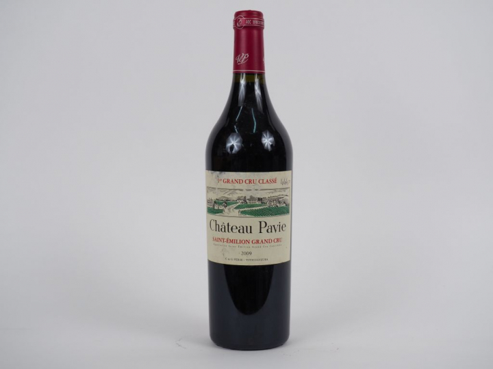 1 BOUTEILLE CHÂTEAU PAVIE 1er GCC ST EMILION - 2009 - ETLA/INSCRIPTION