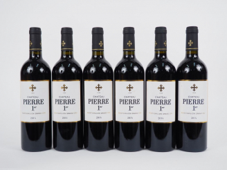 Vente aux enchères 6 BOUTEILLES CHÂTEAU PIERRE 1er ST EMILION GC - 2014