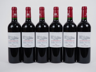 Vente aux enchères 6 BOUTEILLES LA POMMERAIE DE BROWN PESSAC LEOGNAN - 2014