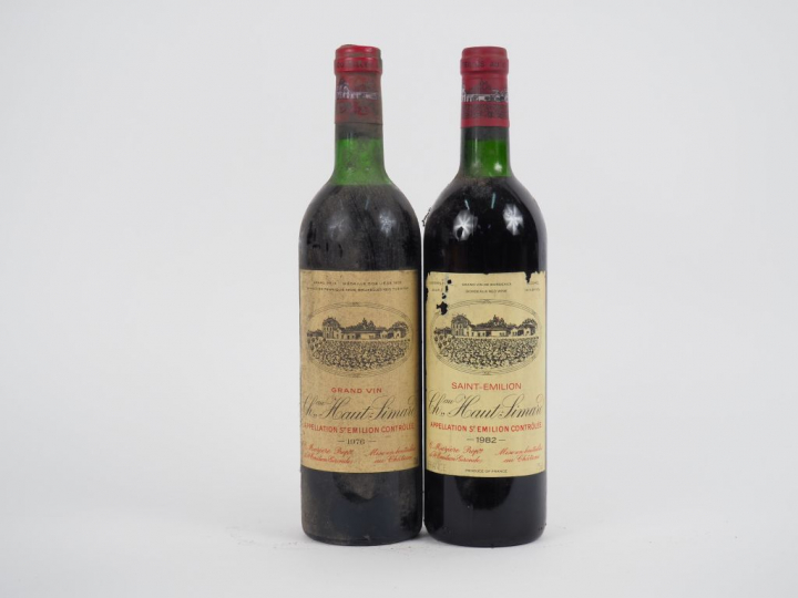 2 BOUTEILLES CHÂTEAU HAUT SIMARD ST EMILION - 1 de 1982 LB-ELD - 1 de 
