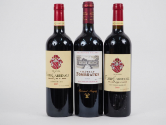 Vente aux enchères 3 BOUTEILLES ST EMILION : 1 CHÂTEAU FOMBRAUGE GCC 2013 - 2 CHÂTEAU FLE