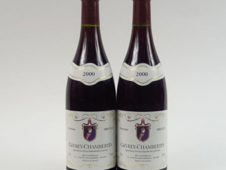 Vente aux enchères 2 BOUTEILLES GEVREY CHAMBERTIN DOMAINE SIRUGUE - 2000 - 0,5 CM