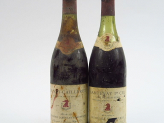 Vente aux enchères 2 BOUTEILLES JABOULET VERCHERE : 1 VOLNAY CAILLERETS 1962 4 CM/BS - 1 