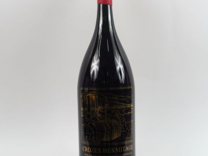 1 IMPERIALE CROZES HERMITAGE CAVES DE TAIN - 1989 - CAPS CIRE ABIMEE