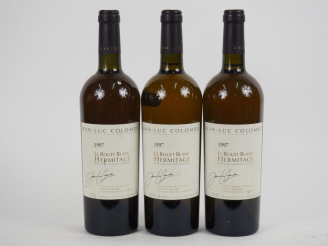 Vente aux enchères 3 BOUTEILLES HERMITAGE BLANC 'LE ROUET BLANC' J.L COLOMBO - 1997 