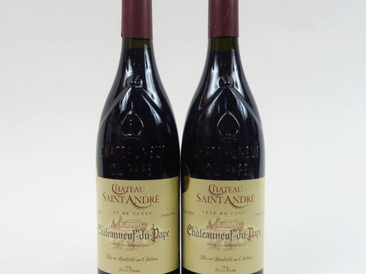 2 BOUTEILLES CHATEAUNEUF DU PAPE CHÂTEAU ST ANDRE 'TÊTE DE CUVEE' - 20