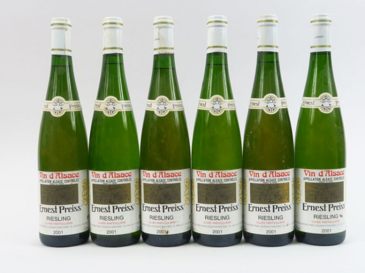 6 BOUTEILLES RIESLING 'CUVEE PARTICULIERE' E. PREISS - 2001