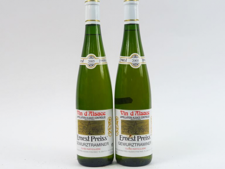 2 BOUTEILLES GEWURZTRAMINER 'CUVEE PARTICULIERE' E. PREISS - 2005
