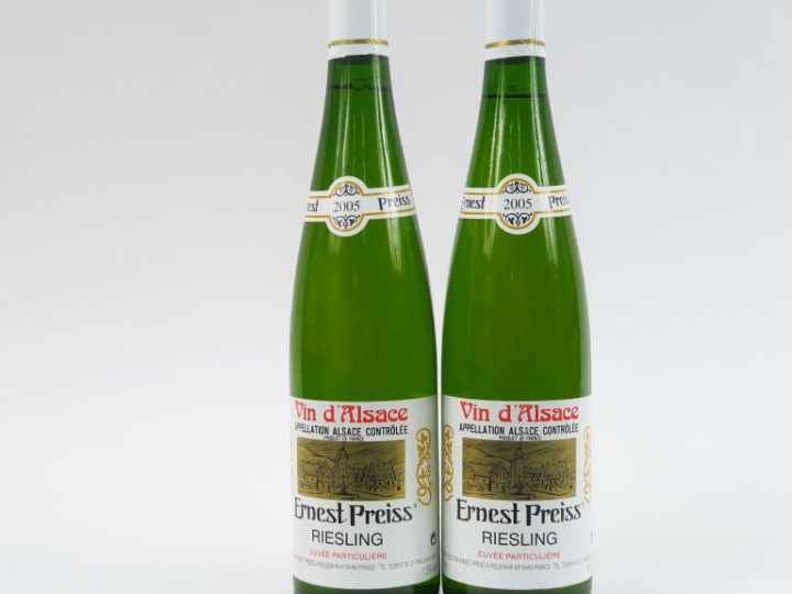 2 BOUTEILLES RIESLING 'CUVEE PARTICULIERE' E. PREISS - 2005