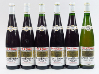 Vente aux enchères 6 BOUTEILLES E. PREISS : 5 PINOT NOIR 'CUVEE PARTICULIERE' 2004 - 1 PI
