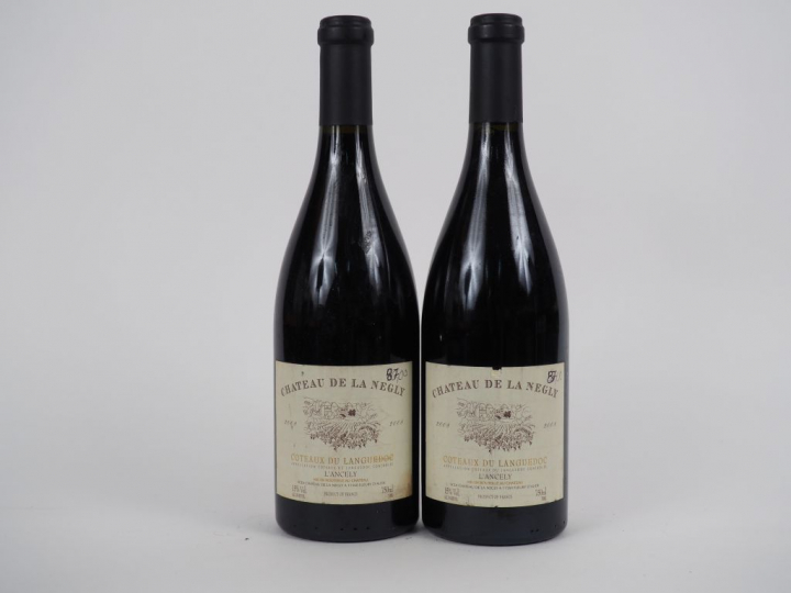 2 BOUTEILLES 'L'ANCELY' CHÂTEAU DE LA NEGLY COTEAUX DU LANGUEDOC - 200