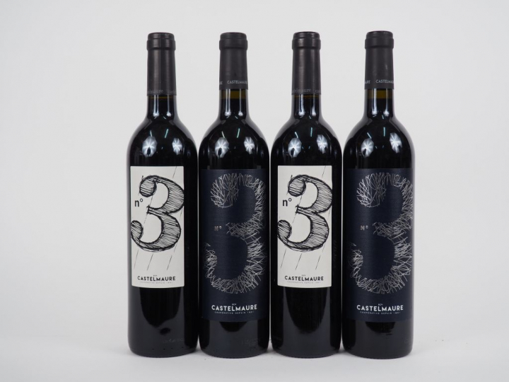 4 BOUTEILLES 'CUVEE N°3' CASTELMAURE CORBIERES - 2 de 2016 - 2 de 2017