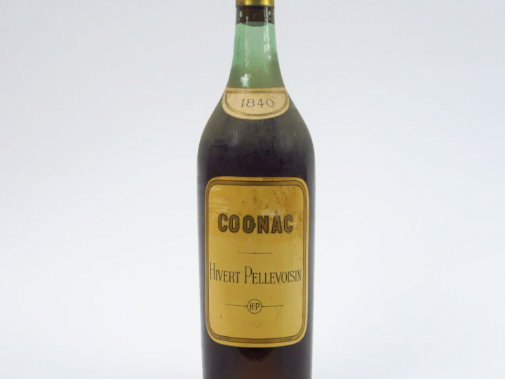 1 BOUTEILLE COGNAC HIVERT PELLEVOISIN - 1840