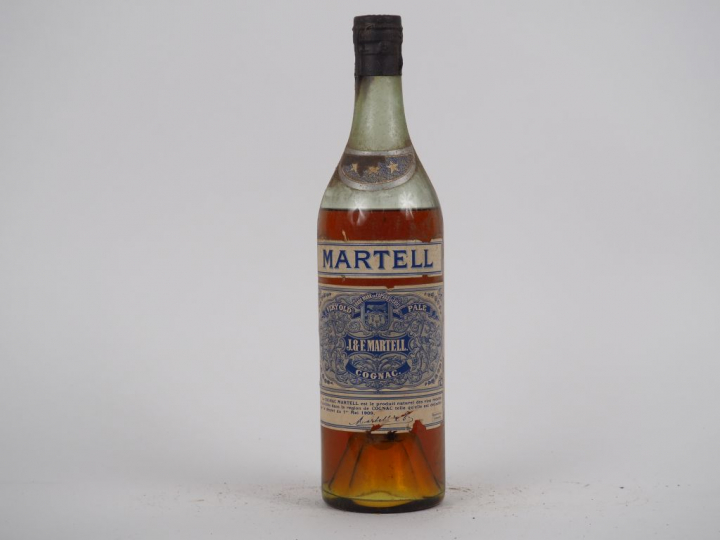 1 VIEILLE BOUTEILLE MARTELL 'ETIQUETTE BLEUE' - BEP