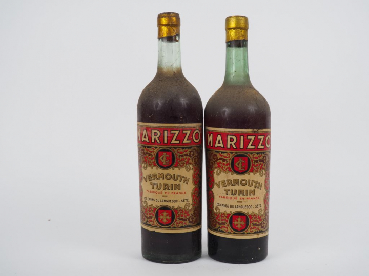2 VIEILLES BOUTEILLES VERMOUTH MARIZZO - BS