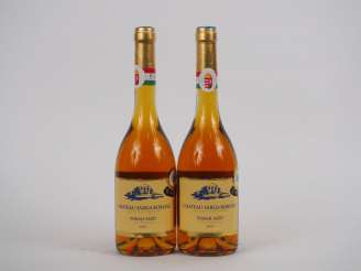 Vente aux enchères 2 BOUTEILLES TOKAJI ASZU 5 PUTTONYOS CHÂTEAU SARGA BORHAZ - 2007