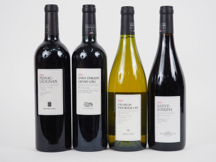 4 BOUTEILLES CLUB DES SOMMELIERS : 1 ST EMILON GC 2011 LA DOMINIQUE - 