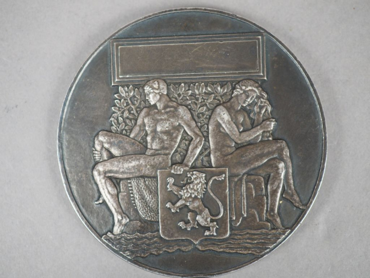 MULLER.  Médaille en argent "Université de Lyon" Poids. 278 g (petit e