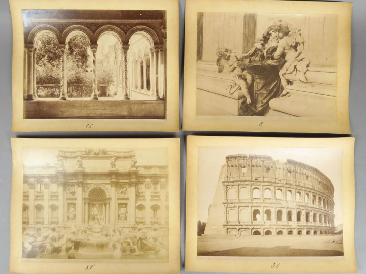 Ensemble de 58 photographies début Xxe sur Rome.