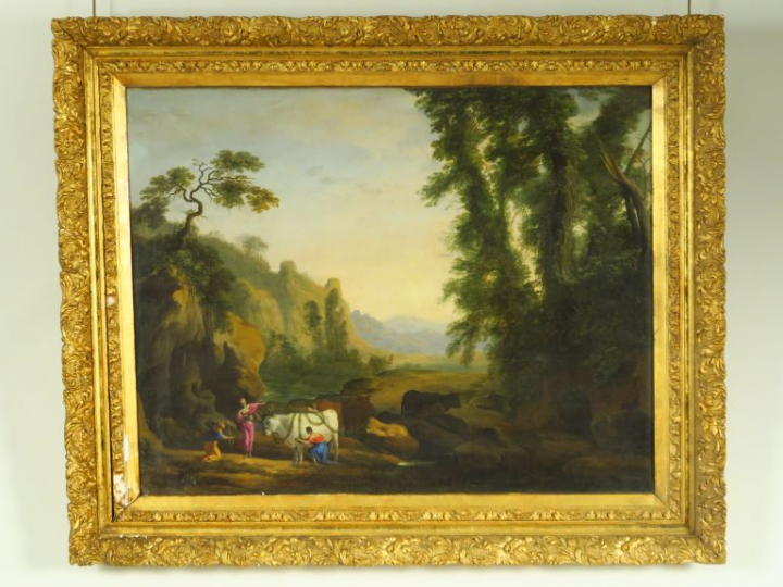 Herman Van SWANEVELT (Attribué à) (1600 - 1655) "Zeus paré par Europe"