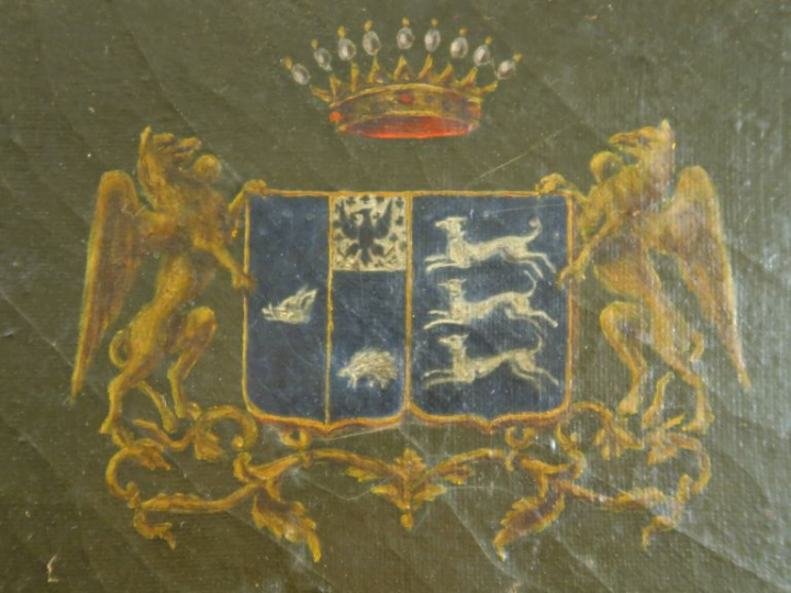 Ecole française fin XVIIIe début XIXe. "Portrait de Léon de Pourquery 